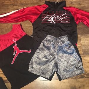 Toddler air Jordan outfit & Nike shorts (bundle)